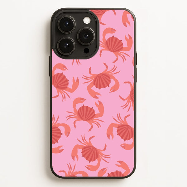 Crab Pattern - Sealife  - Sealife Phone Case for iPhone 16 Pro Max