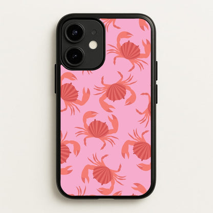 Crab Pattern - Sealife  - Sealife Phone Case for iPhone 12 / 12 Pro