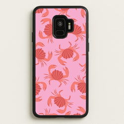 Crab Pattern - Sealife  - Sealife Phone Case for Galaxy S9