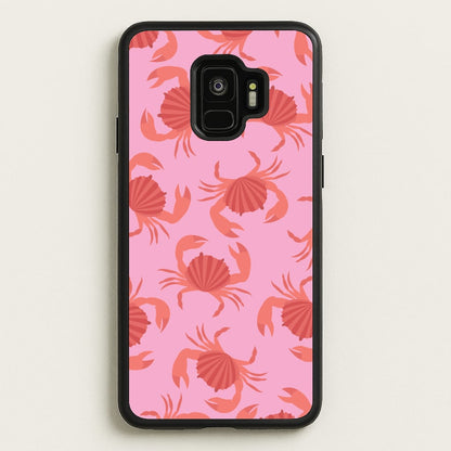 Crab Pattern - Sealife  - Sealife Phone Case for Galaxy S9