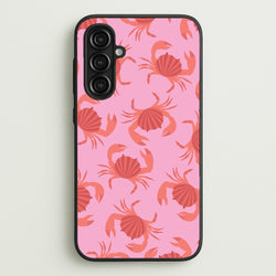 Crab Pattern - Sealife  - Sealife Phone Case for Galaxy A16
