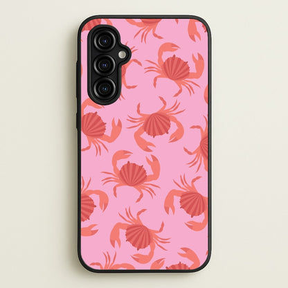 Crab Pattern - Sealife  - Sealife Phone Case for Galaxy A54