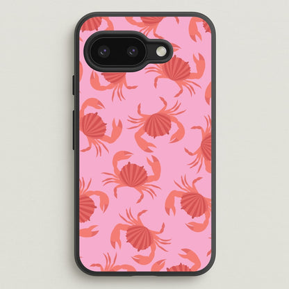 Crab Pattern - Sealife  - Sealife Phone Case for Google Pixel 9a