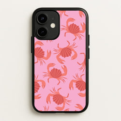 Crab Pattern - Sealife  - Sealife Phone Case for iPhone 12 Mini