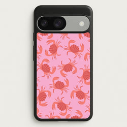 Crab Pattern - Sealife  - Sealife Phone Case for Google Pixel 9 / 9 Pro