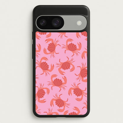 Crab Pattern - Sealife  - Sealife Phone Case for Google Pixel 9 / 9 Pro