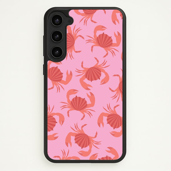 Crab Pattern - Sealife  - Sealife Phone Case for Galaxy S23