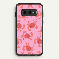 Crab Pattern - Sealife  - Sealife Phone Case for Galaxy S10e