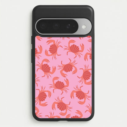 Crab Pattern - Sealife Phone Case for Google Pixel 10 Pro XL