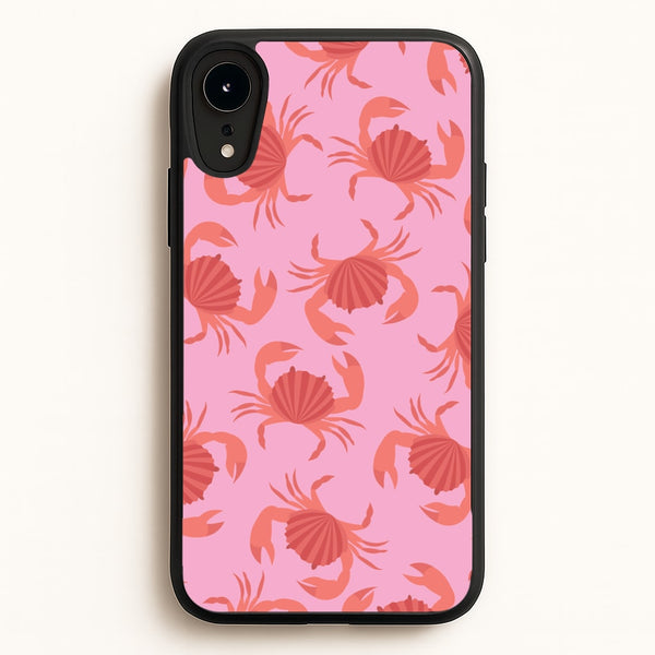 Crab Pattern - Sealife  - Sealife Phone Case for iPhone XR
