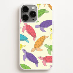 Multi Coloured Turtle Pattern - Sealife  - Sealife Phone Case for iPhone 11 Pro Max