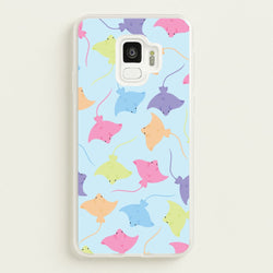 Multi Coloured Sting Ray Pattern - Sealife  - Sealife Phone Case for Galaxy S9