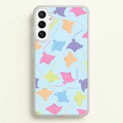 Multi Coloured Sting Ray Pattern - Sealife  - Sealife Phone Case for Galaxy A36