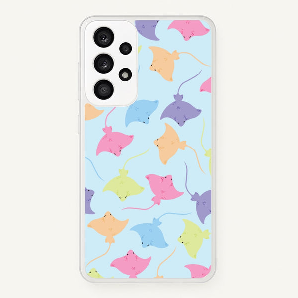 Multi Coloured Sting Ray Pattern - Sealife  - Sealife Phone Case for Galaxy A53
