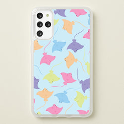Multi Coloured Sting Ray Pattern - Sealife  - Sealife Phone Case for Galaxy S20 Plus