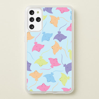 Multi Coloured Sting Ray Pattern - Sealife  - Sealife Phone Case for Galaxy S20 Plus