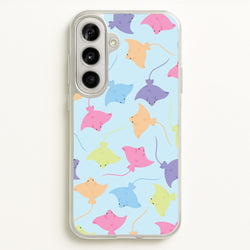Multi Coloured Sting Ray Pattern - Sealife  - Sealife Phone Case for Galaxy A56