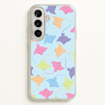 Multi Coloured Sting Ray Pattern - Sealife  - Sealife Phone Case for Galaxy A56