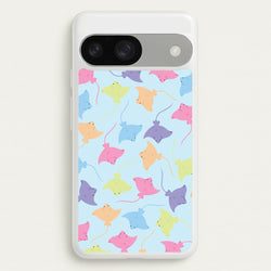 Multi Coloured Sting Ray Pattern - Sealife  - Sealife Phone Case for Google Pixel 9 / 9 Pro