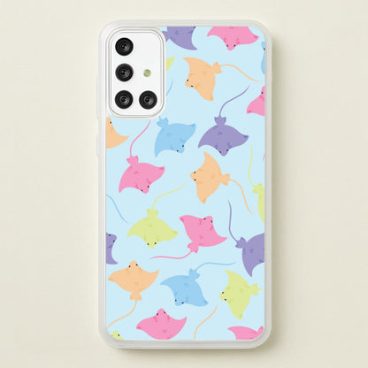 Multi Coloured Sting Ray Pattern - Sealife  - Sealife Phone Case for Galaxy A71