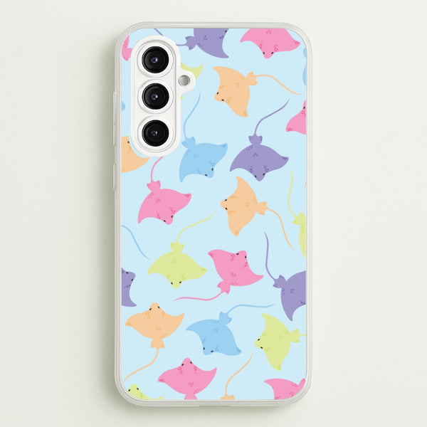 Multi Coloured Sting Ray Pattern - Sealife  - Sealife Phone Case for Galaxy A16