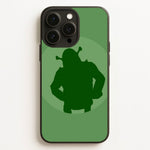 Green Ogre Outline  - Shrek Phone Case for iPhone 16 Pro Max