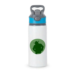 Green Ogre Outline Active Water Bottle - Blue