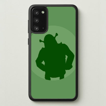 Green Ogre Outline  - Shrek Phone Case for Galaxy Note 20