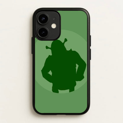 Green Ogre Outline  - Shrek Phone Case for iPhone 12 / 12 Pro