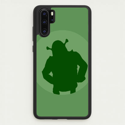 Green Ogre Outline  - Shrek Phone Case for Huawei P30 Pro