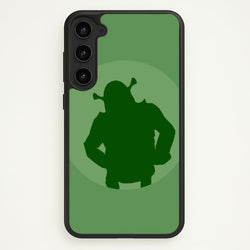 Green Ogre Outline  - Shrek Phone Case for Galaxy S23 Plus