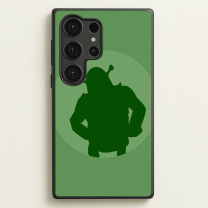 Green Ogre Outline  - Shrek Phone Case for Galaxy S25 Ultra