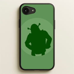 Green Ogre Outline  - Shrek Phone Case for iPhone 16e