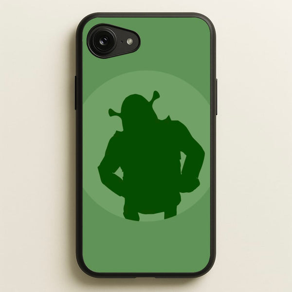 Green Ogre Outline  - Shrek Phone Case for iPhone 16e