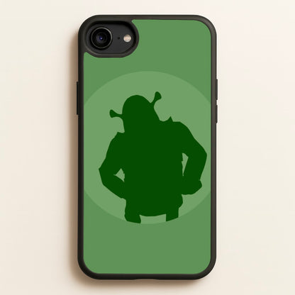 Green Ogre Outline  - Shrek Phone Case for iPhone 6 / 7 / 8 / SE