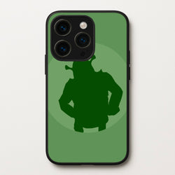 Green Ogre Outline  - Shrek Phone Case for iPhone 15 Pro Max