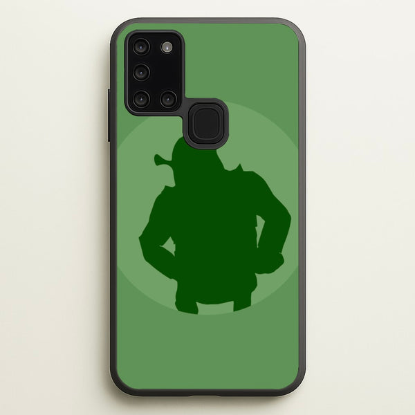 Green Ogre Outline  - Shrek Phone Case for Galaxy A21s