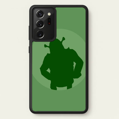 Green Ogre Outline  - Shrek Phone Case for Galaxy Note 20 Ultra