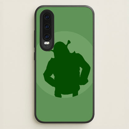 Green Ogre Outline  - Shrek Phone Case for Huawei P30