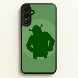 Green Ogre Outline  - Shrek Phone Case for Galaxy A34