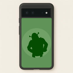 Green Ogre Outline  - Shrek Phone Case for Google Pixel 6