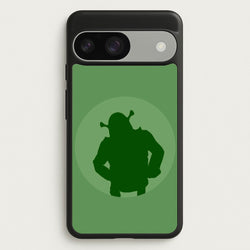 Green Ogre Outline  - Shrek Phone Case for Google Pixel 9 / 9 Pro