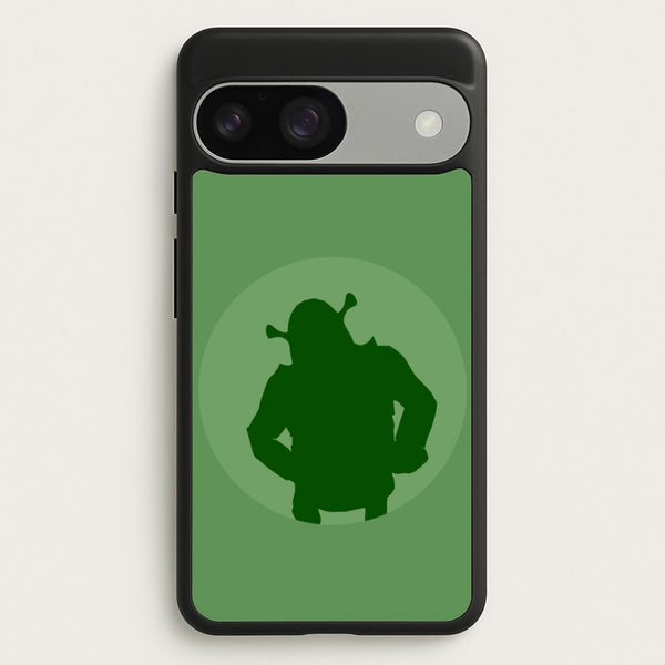 Green Ogre Outline  - Shrek Phone Case for Google Pixel 9 / 9 Pro
