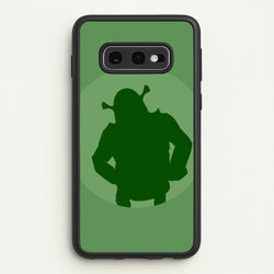Green Ogre Outline  - Shrek Phone Case for Galaxy S10e