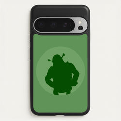 Green Ogre Outline  - Shrek Phone Case for Google Pixel 9 Pro XL