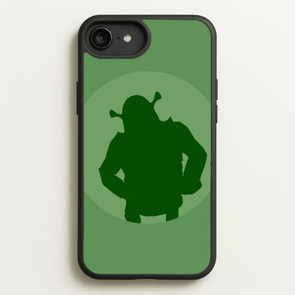 Green Ogre Outline  - Shrek Phone Case for iPhone 6 Plus / 7 Plus / 8 Plus