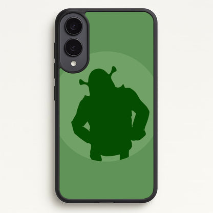Green Ogre Outline  - Shrek Phone Case for Galaxy S25 Edge