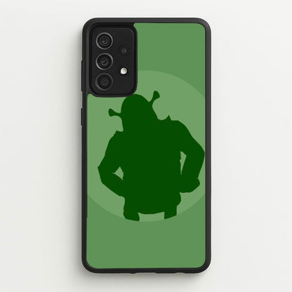 Green Ogre Outline  - Shrek Phone Case for Galaxy A52 / A52s
