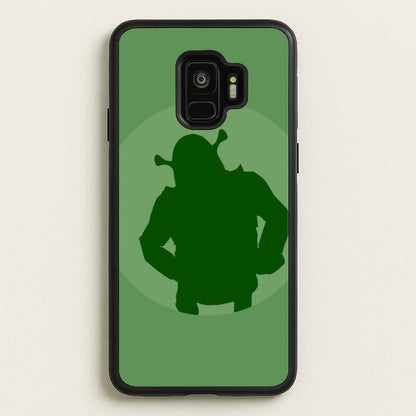 Green Ogre Outline  - Shrek Phone Case for Galaxy S9