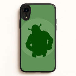 Green Ogre Outline  - Shrek Phone Case for iPhone XR